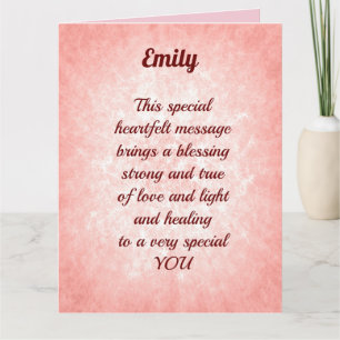 Cartão Bonito Cor-de-Rosa Adicionar Nome