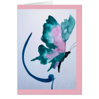 cartão bonito da borboleta