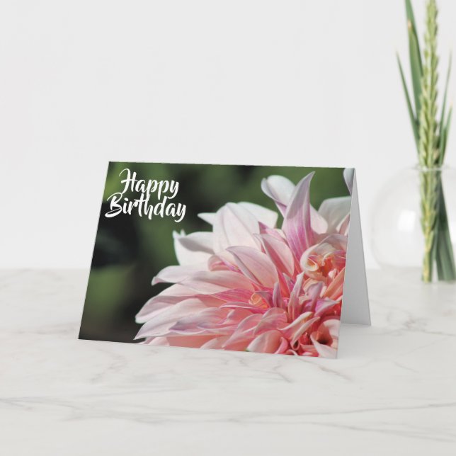 Cartão bonito da dália do verão (Frente)