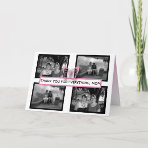 Cartão Bonito Dia de as mães de Borboletas e Fotografias 