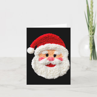 Cartão Bonito Divertido Papai Noel de Fio Falso Cara Aleg