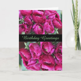 Cartão bonito do aniversário de CeriseFlowers
