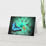 Cartão bonito do feliz aniversario da viagem da<br><div class="desc">Um cartão da viagem de Butterflys</div>