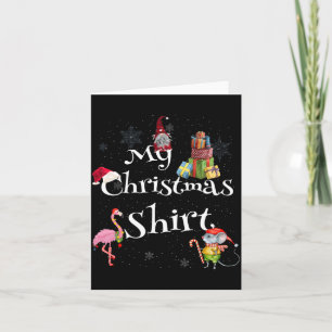 Cartão Bonito e Divertido - Camisa de Natal - Natal Diver