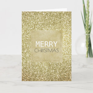 Cartão Bonito e Dourado Natal Glitzy Glitzy