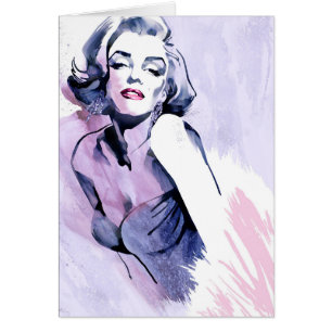 Cartão Bonito no roxo