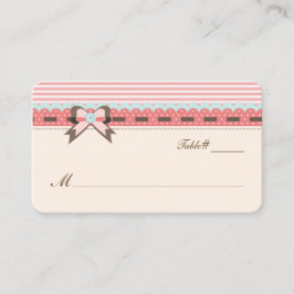 Cartão bonito para Casamento de Marfim, Azul e Cor