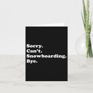Cartão Bonito Presente De Snowboard Para Homens Meninos O