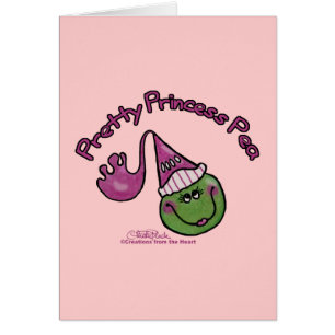Cartão Bonito Princesa Pea