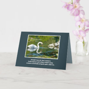 Cartão Bonito Swan/Reflexão Silenciosa