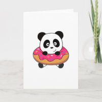 Bonito Urso Panda Pandas Rosquinha Streusel