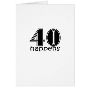 Cartão Bonitos, "40 acontecem "