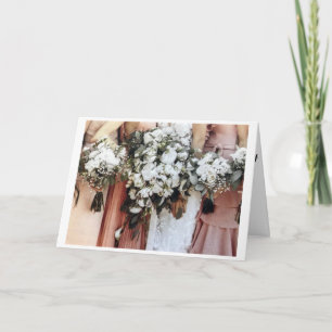 CARTÃO **BONITOS BONITOS RECENTES** NO DIA DE CASAMENTO