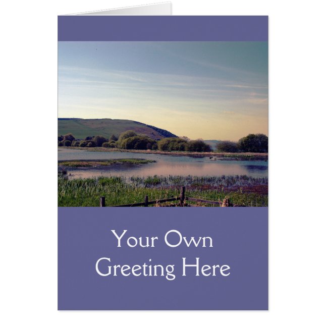 Cartão Bonnie Scotland — Scottish Loch View (Frente)