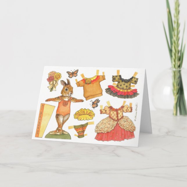 Cartão Bonny de Ação de Graças de Ballerina (Frente)