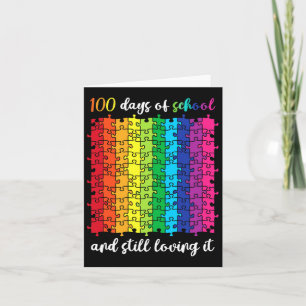 Cartão Bons 100 Dias De Escola E Ainda Adorando Feliz