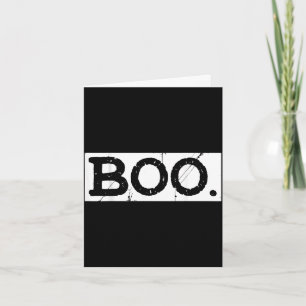 Cartão Boo angustiado fantasma retrô estética de hallowee