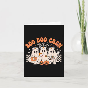 Cartão Boo Boo Crew Spooky Season Feliz Halloween Engraça