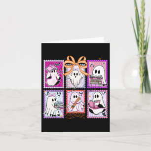 Cartão Boo Coquette Halloween Professor Engraçado Fantasm