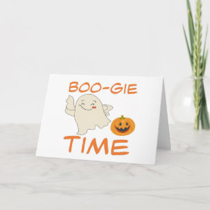 CARTÃO **BOO-GIE TIME** HALLOWEEN PASSOU COM **VOCÊ** CAR
