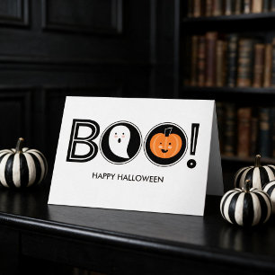 Cartão Boo! Happy Halloween Greeting Card