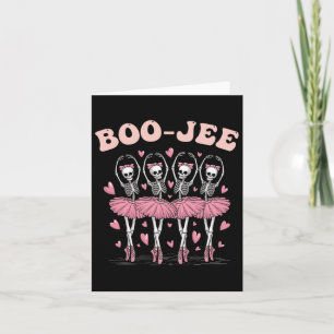Cartão Boo-jee Halloween Ballet Dança Fantasma Tutu Assus