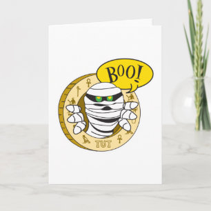 Cartão boo mummy