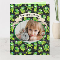 Boo Octopus Green Aniversário de criança