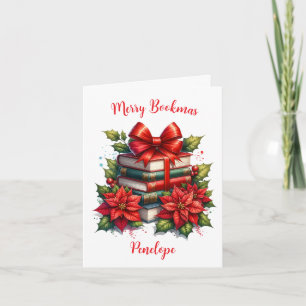Cartão Bookmas de Feliz Personalizados