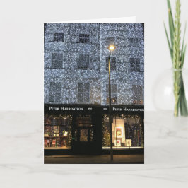 Cartão Bookshop Night Photoshop Christmas Fulham Road