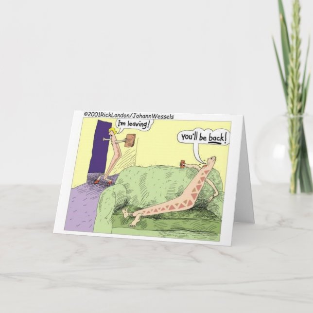 Cartão Boomerang Relagiona Donativos Engraçados e Camiset (Frente)