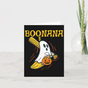 Cartão Boonana Cute Ghost Nana Halloween Homens