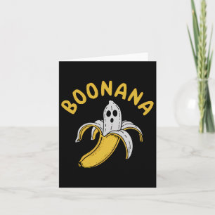 Cartão Boonana Funny Skeleton Dentro Banana Quirky