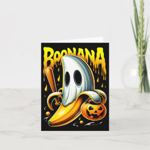 Cartão Boonana Ghost Nana Dia de as Bruxas engraçado Cost