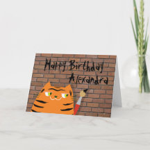 Booo O Gato , Feliz Aniversário Infantil Tigre Car