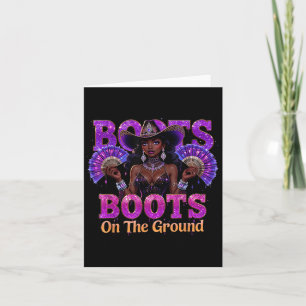 Cartão Boot On Ground Boot Cowboy Linedance Western
