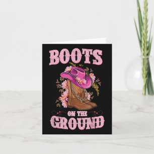 Cartão Boot On Ground Boot Cowboy Western Cowgirl Li