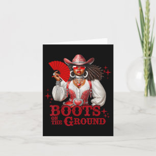 Cartão Boot On Ground Boot Cowboy Western Cowgirl Li