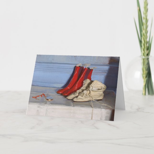 Cartão Boots de Miss Simpson | William Nicholson (Frente)