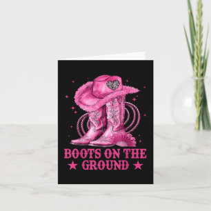 Cartão Boots On Ground Boot Cowboy Western Cowgirl Me