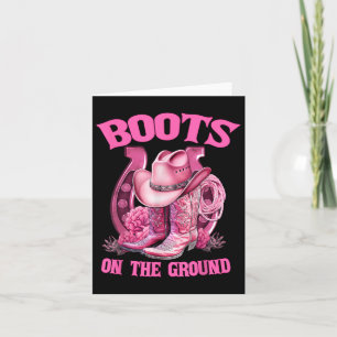Cartão Boots On Ground Country Western Cowboy