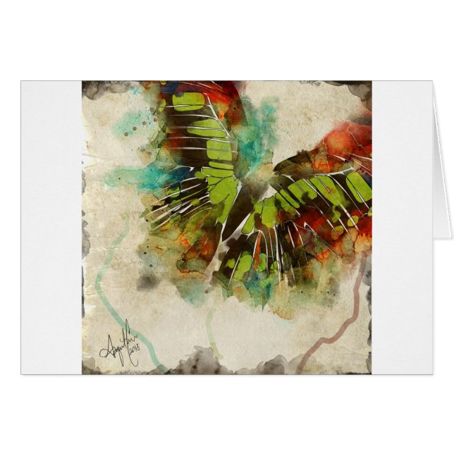 Cartão Borboleta 3 (Frente Horizontal)