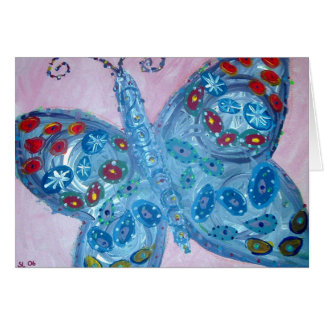 Cartão borboleta de domingo