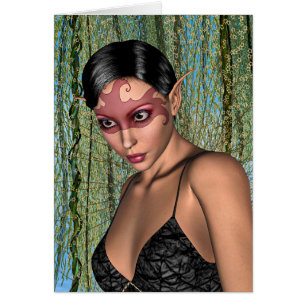 Cartão Borboleta de fada