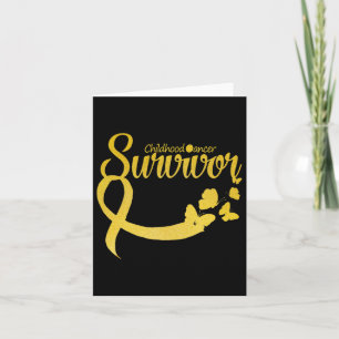 Cartão Borboleta de Fita de Sobrevivente de câncer de Inf