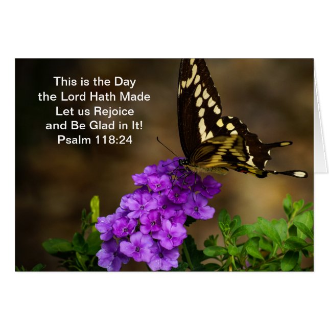 Cartão Borboleta de Swallowtail (Frente Horizontal)