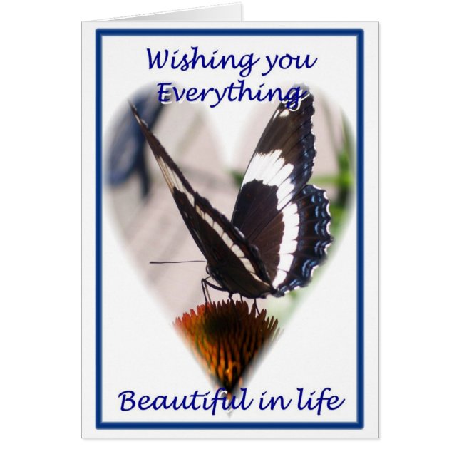 Cartão Borboleta Deseja (Frente)