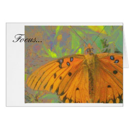 Cartão Borboleta do foco