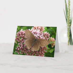 Cartão Borboleta e Flor pensando em você