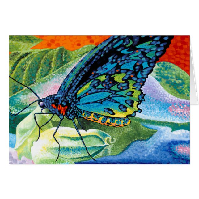 Cartão Borboleta em posição II (Frente Horizontal)
